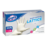 LOGEX PROFESSIONAL Scatola da 100 guanti monouso in lattice Tg. M Logex