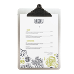 SECURIT Porta MenU' in metallo A4-33,2x22,8cm con clip