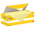 Cf. 18+6pz blocco 100fg.Post-itÂ® Notes 76x76mm 654-CY-VP24 giallo Canary