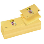 BLOCCO 90foglietti Post-itÂ® Super Sticky Z-Notes Canary76x127mm R350-123SS-CY