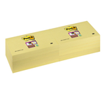 BLOCCO 90foglietti Post-itÂ® SuperSticky Giallo Canary 76x127mm 655-12SS-CY