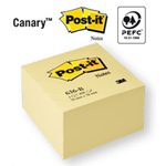 BLOCCO CUBO 450fg Post-itÂ® Giallo Canary 76x76mm 636-B