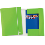 LEITZ Cartellina c/elastico WOW verde lime 25X35cm